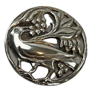 M. VELAZQUEZ Sterling Silver Vintage Bird Pin Brooch